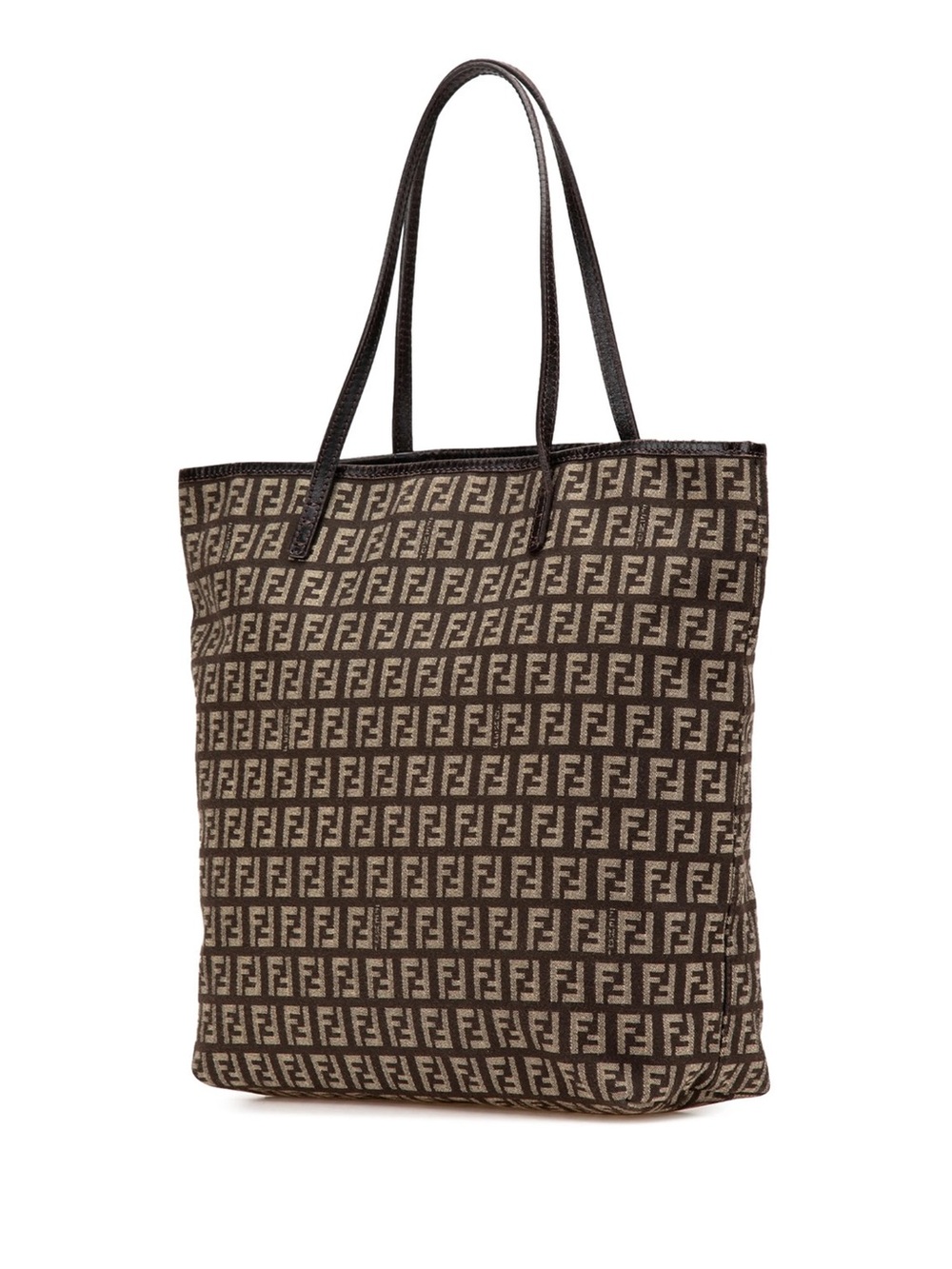 Fendi Brown Monogram Zucca Canvas Tote